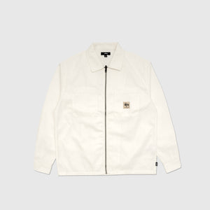 ZIP UP WORK L/S SHIRT