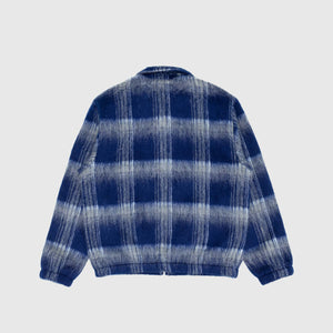 BRUSHED CHECK ZIP JACKET