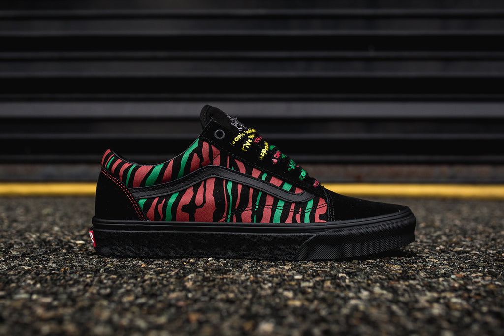 red black and green vans