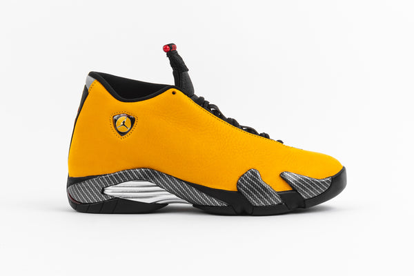 retro 14 black and yellow