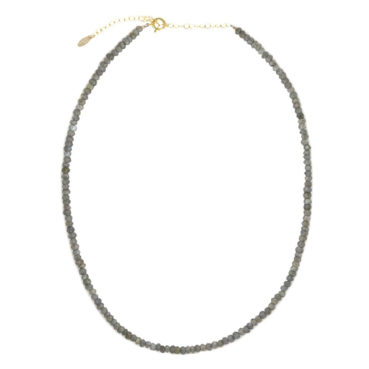 Labradorite Faceted Gemstone Beaded Necklace