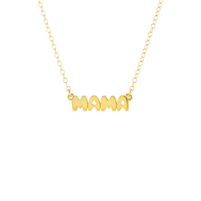 18k Gold Plated Mama Necklace- – Finleyrose