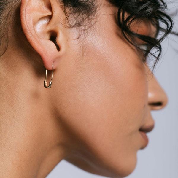 safety pin earrings