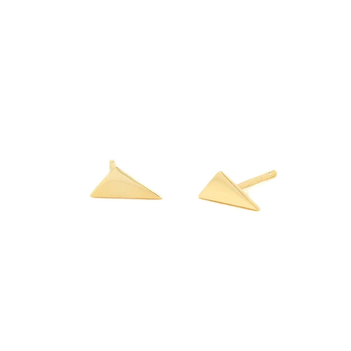 triangle stud earrings