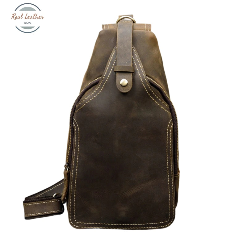 Crazy Horse Vintage Leather Chest Bag – realleathermalta