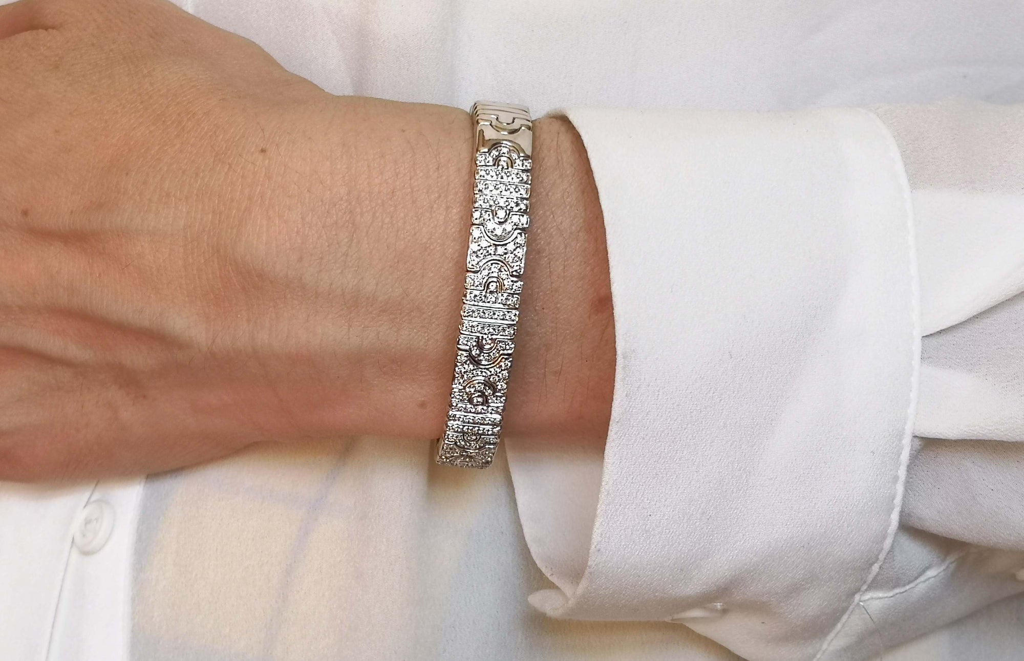 Bulgari Bvlgari Parentesi  Diamond Bracelet - Bloomsbury Manor Ltd