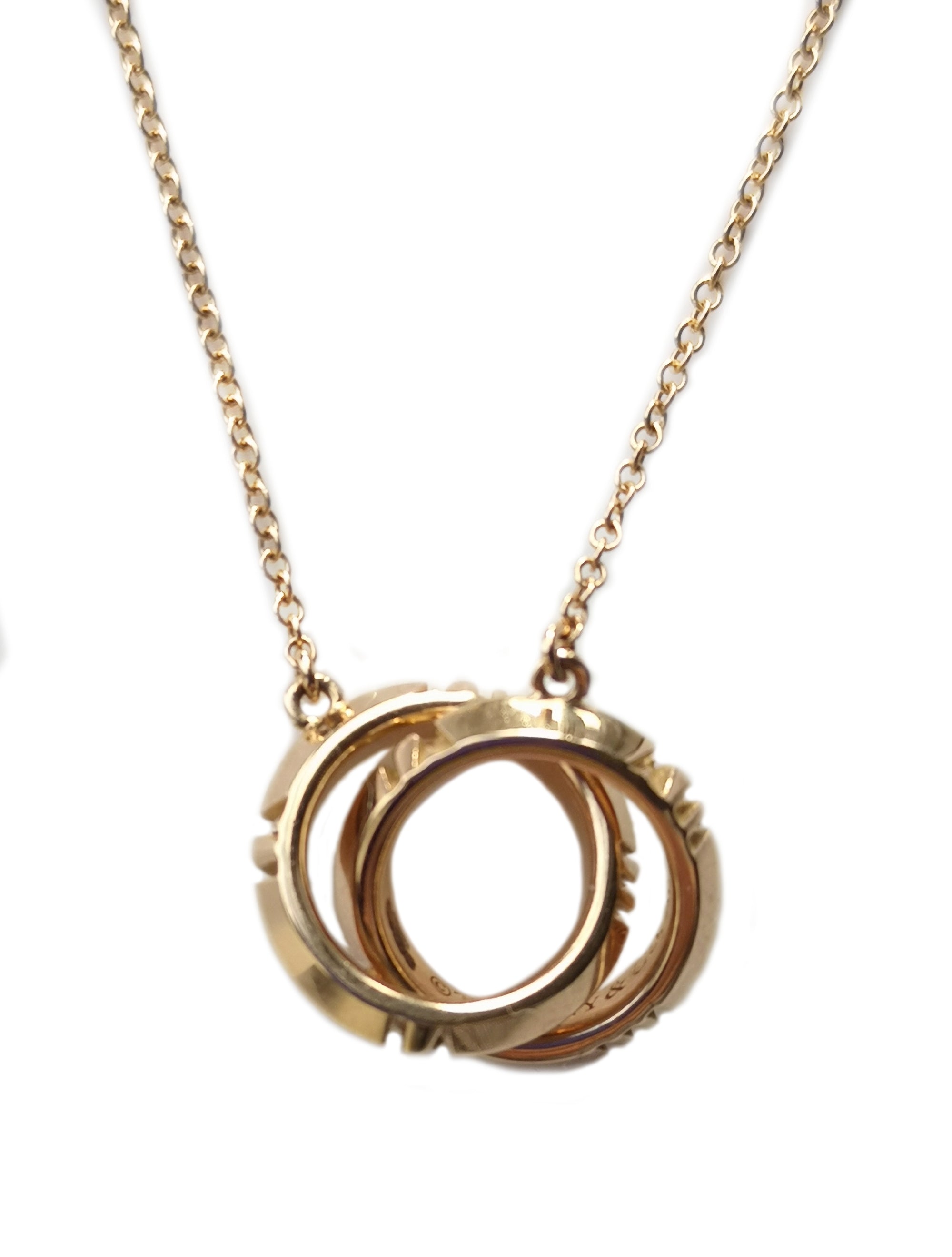 Tiffany & Co. Atlas® X Closed Interlocking Pendant, in 18k Rose Gold ...