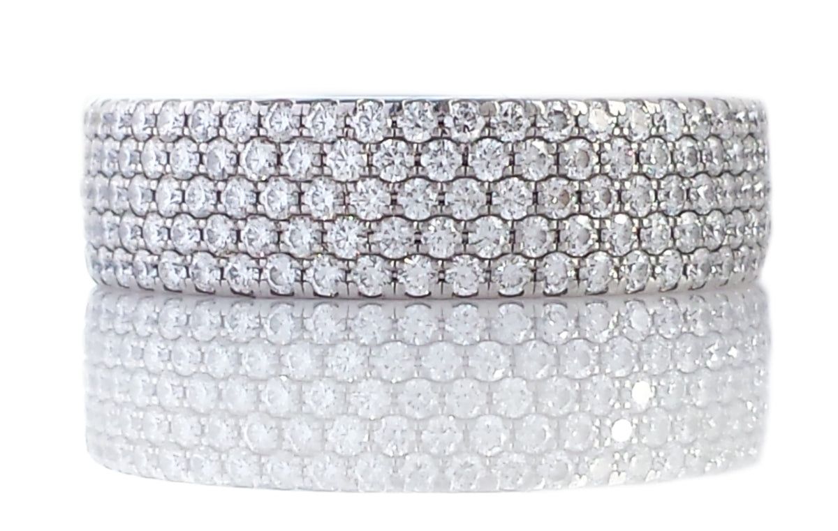 Tiffany & Co. Pre-Owned T Wide Pave Diamond Ring - Farfetch