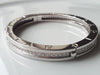 Bulgari B.Zero1 18K white gold pave diamond bangle