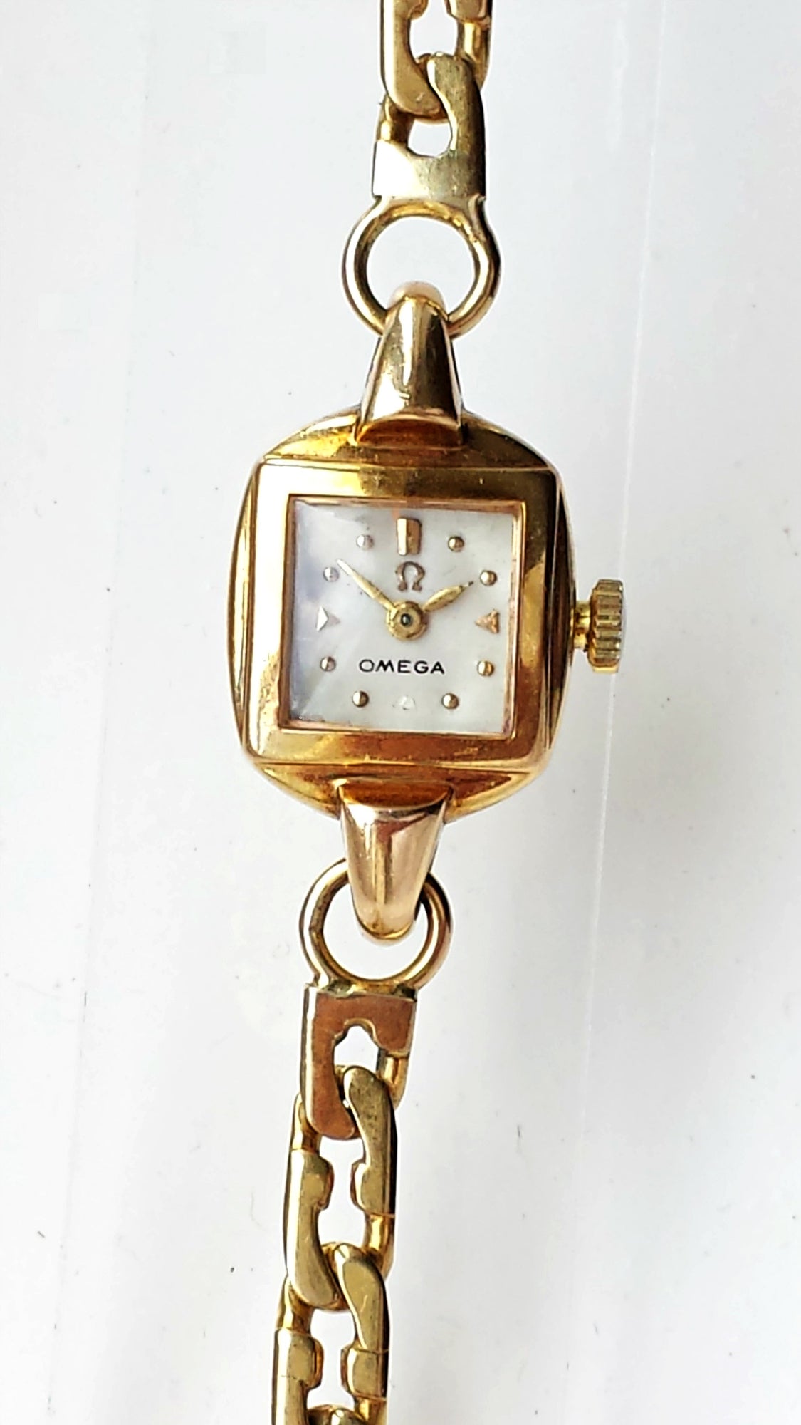 Vintage 1950s Omega 9ct Solid Gold Ladies' Cocktail Watch, 17 Jewel Mo ...