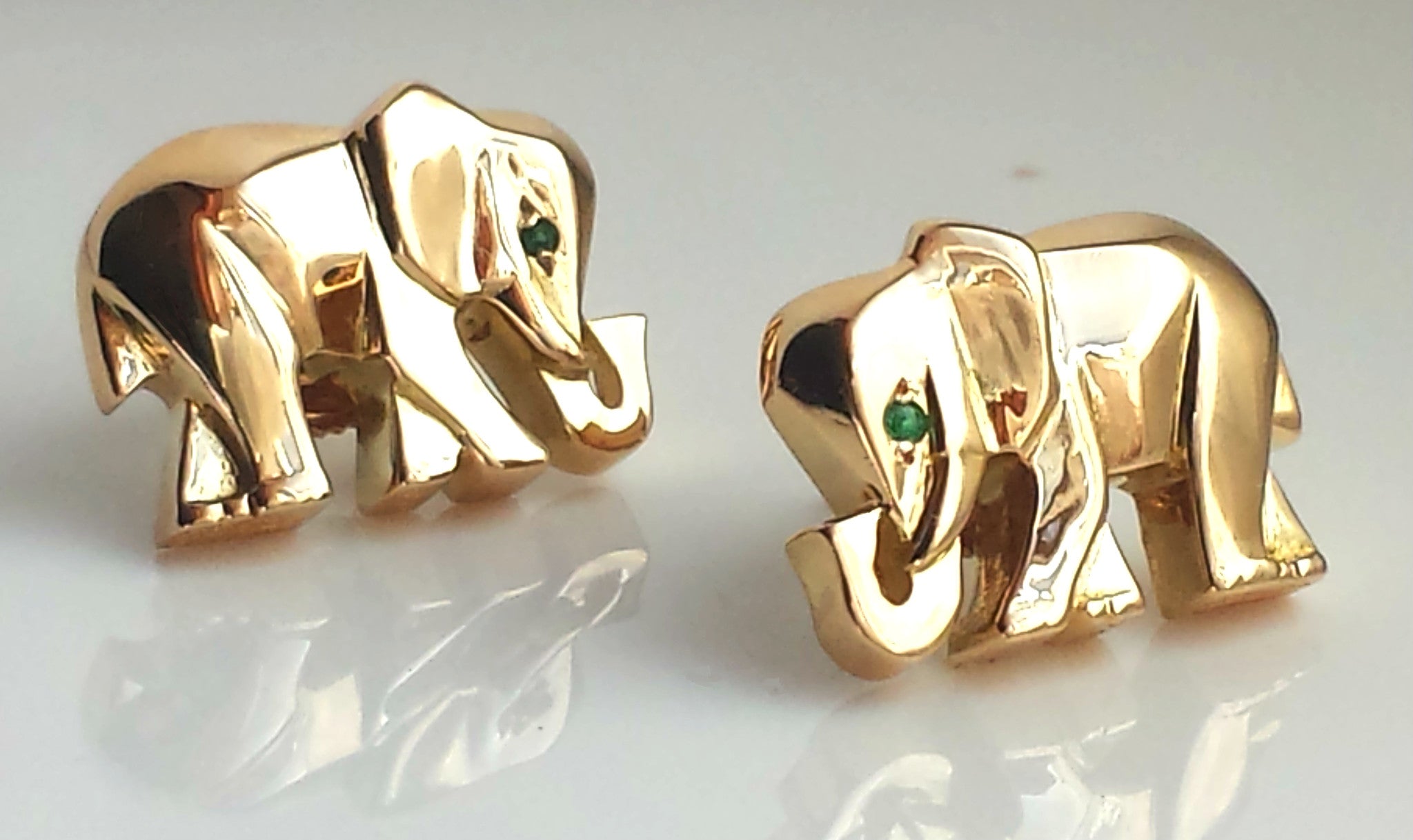 Cartier Elephant Stud Earrings in 18k 