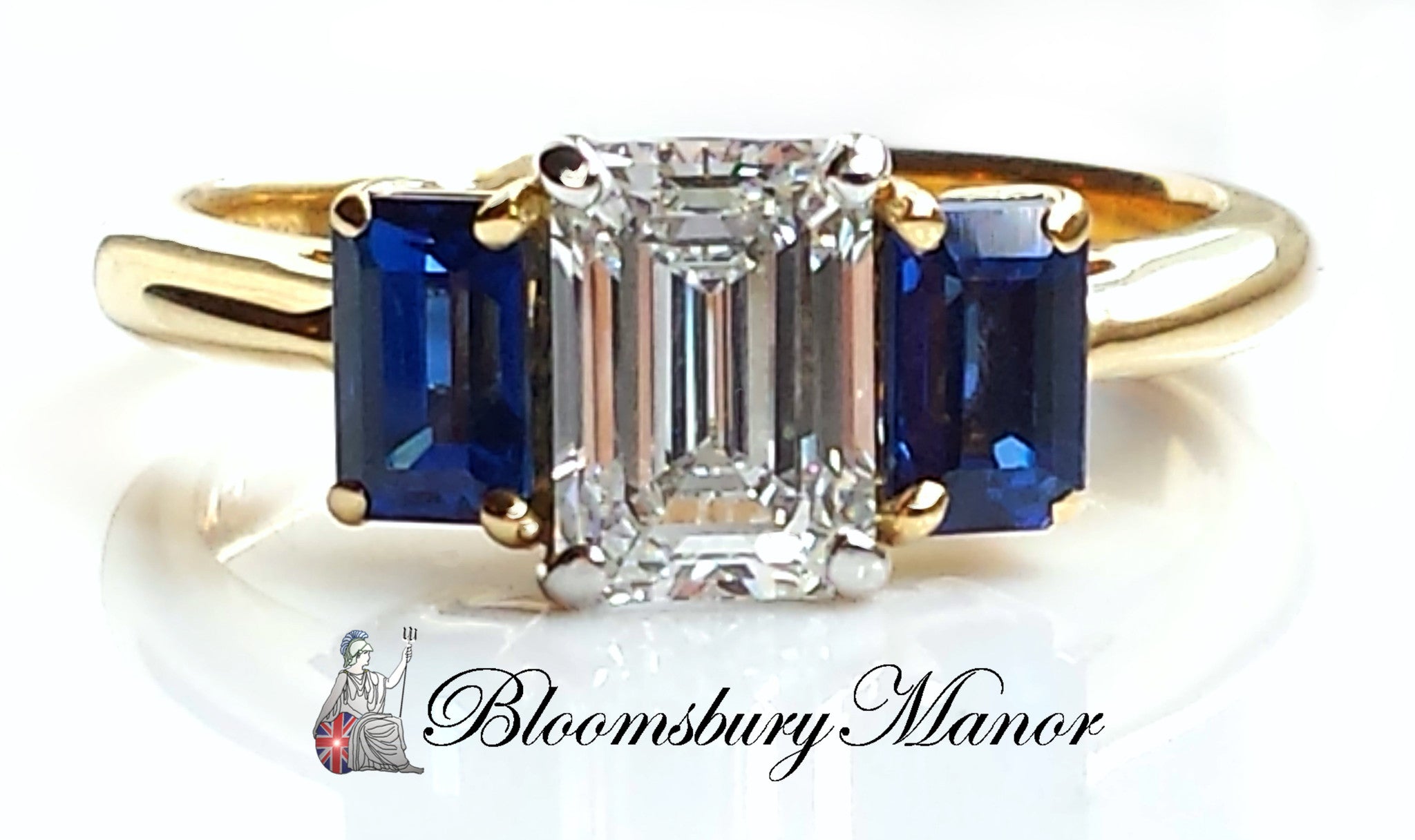 emerald cut sapphire ring tiffany