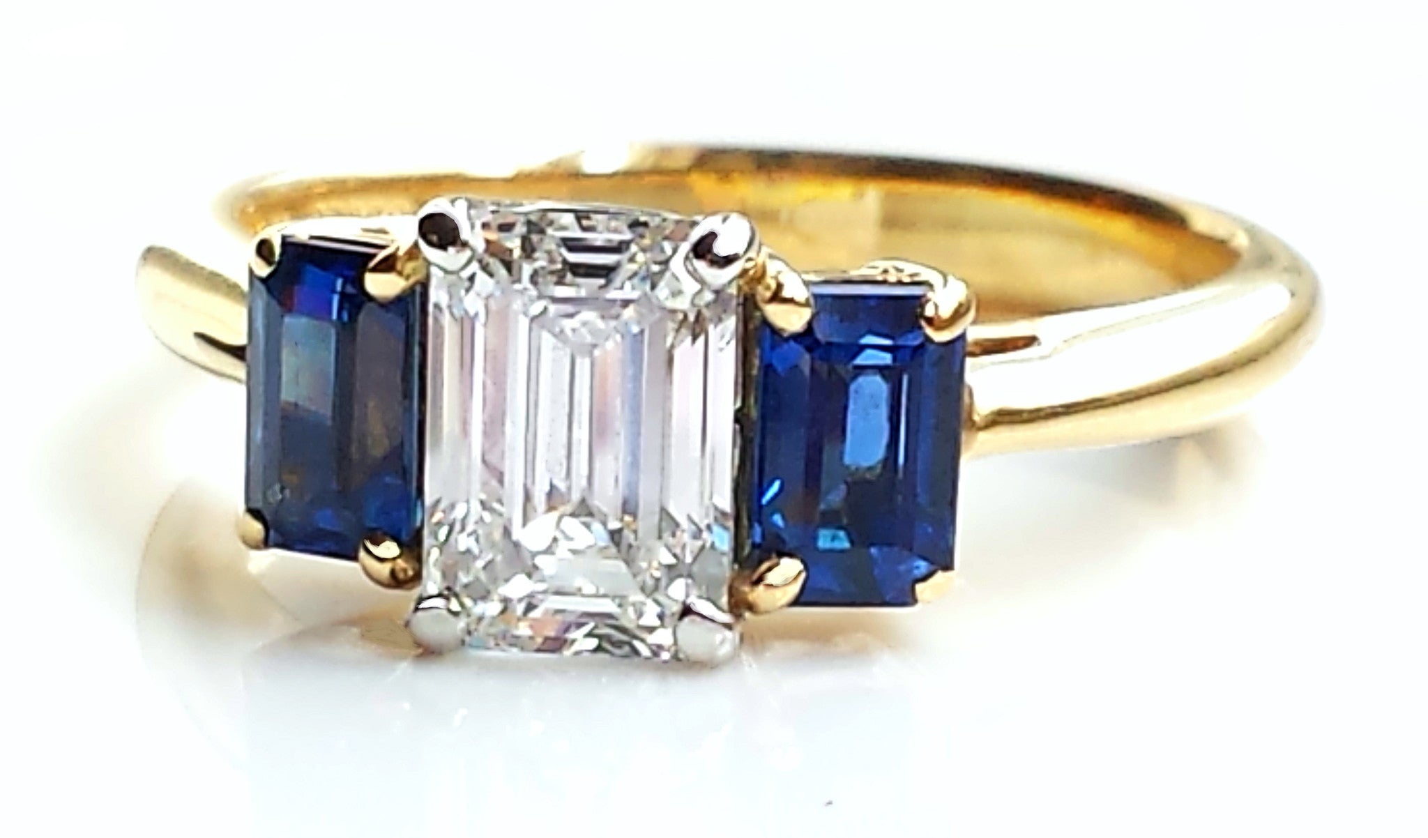 emerald cut sapphire ring tiffany
