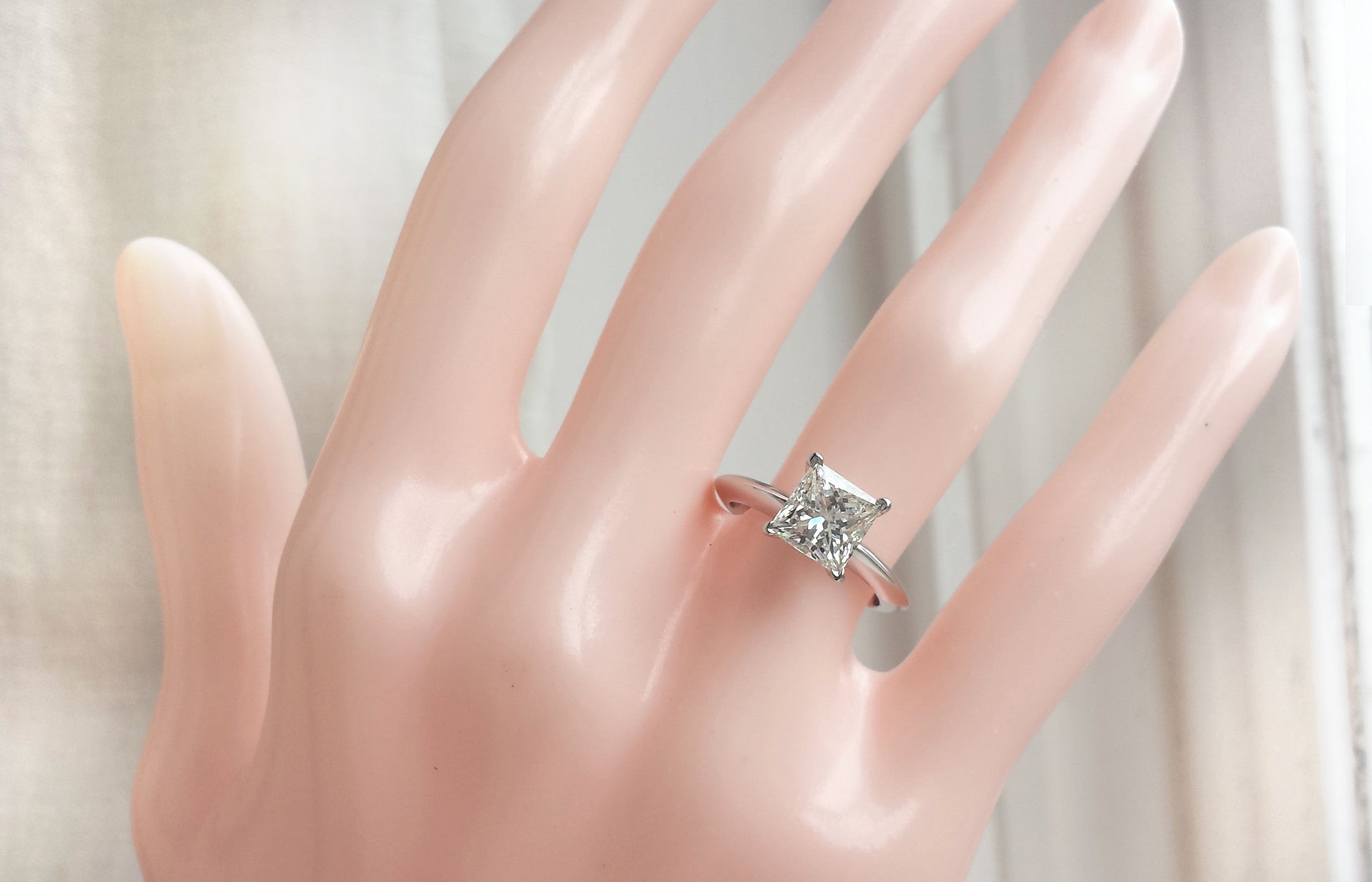 tiffany square engagement ring