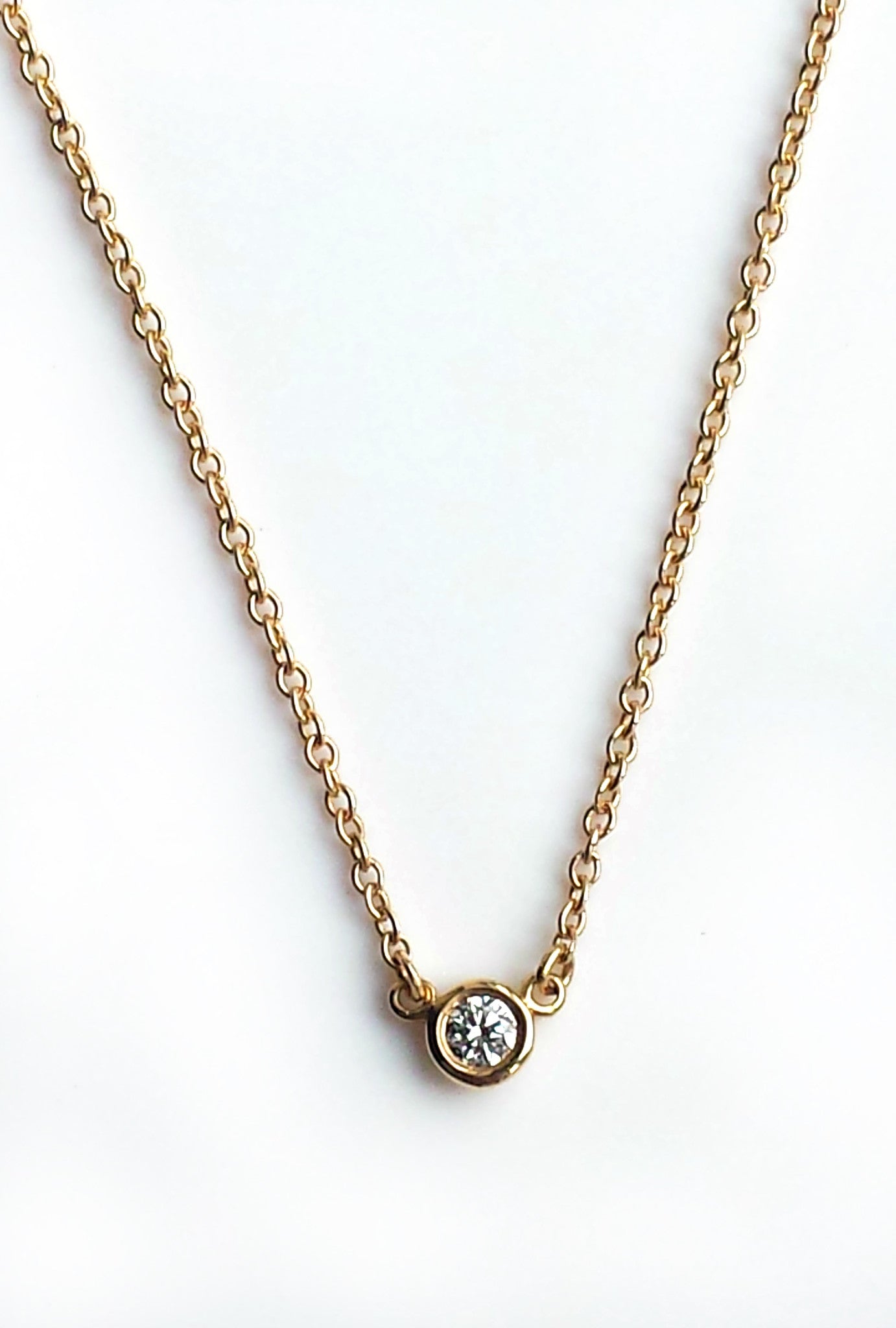 tiffany gold diamond necklace