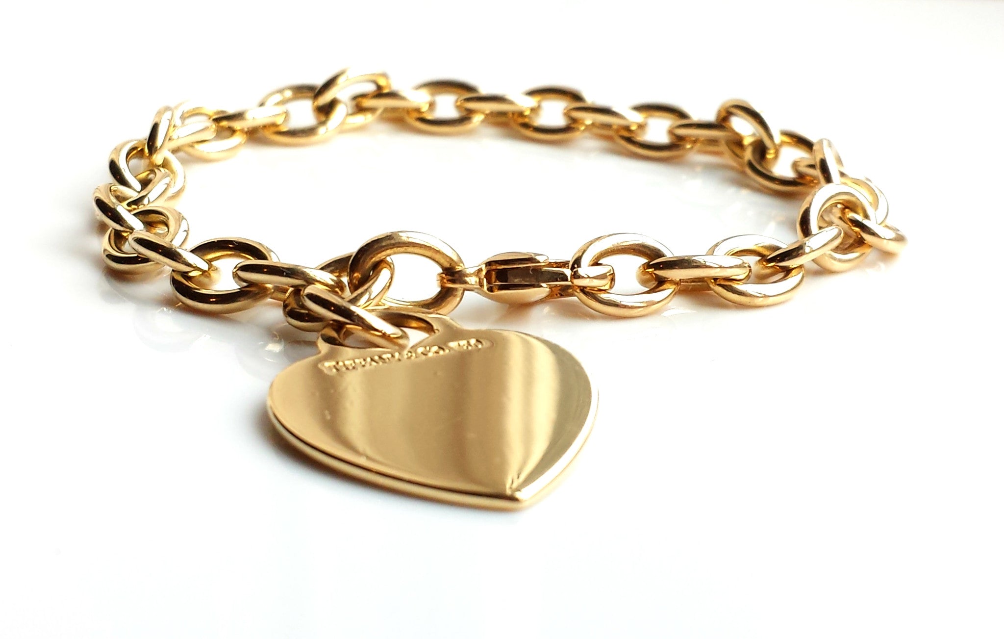 tiffany charm bracelet gold