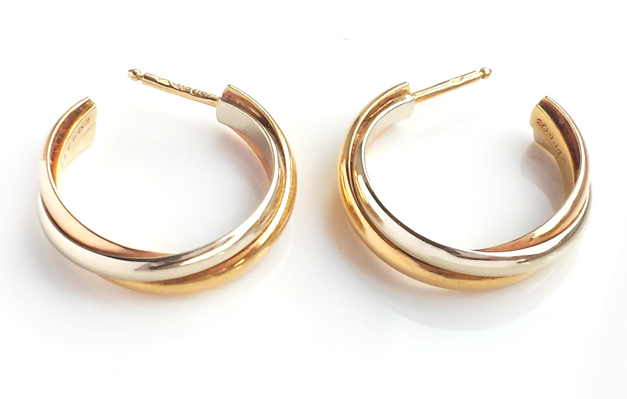 vintage cartier trinity earrings