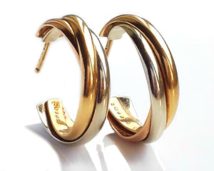 vintage cartier trinity earrings