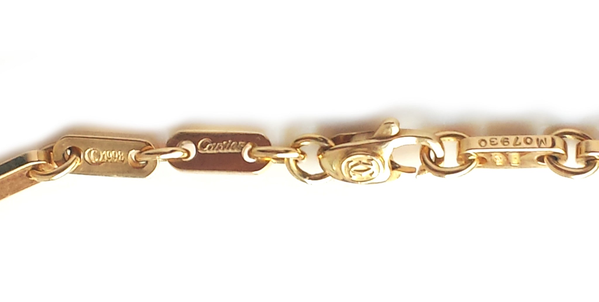 vintage cartier gold link bracelet