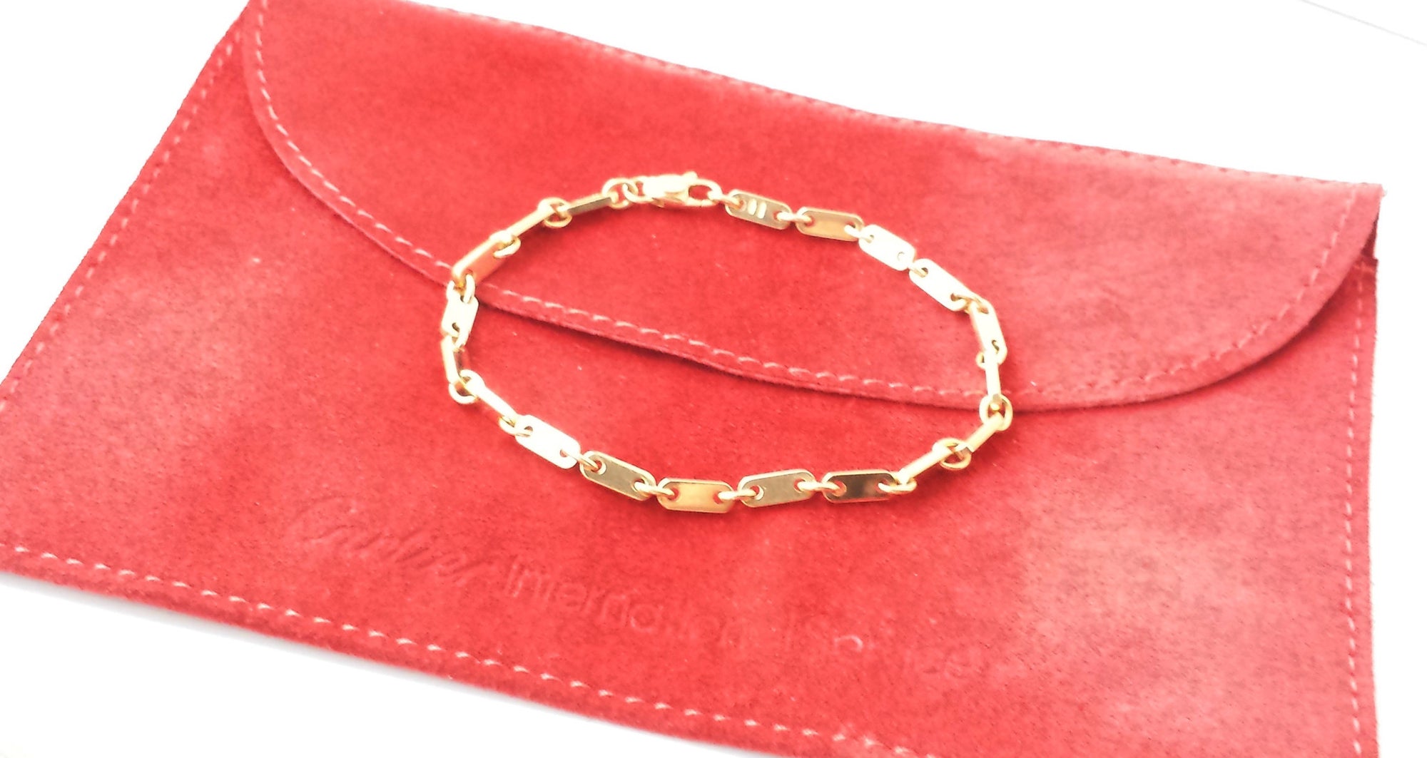 vintage cartier gold link bracelet