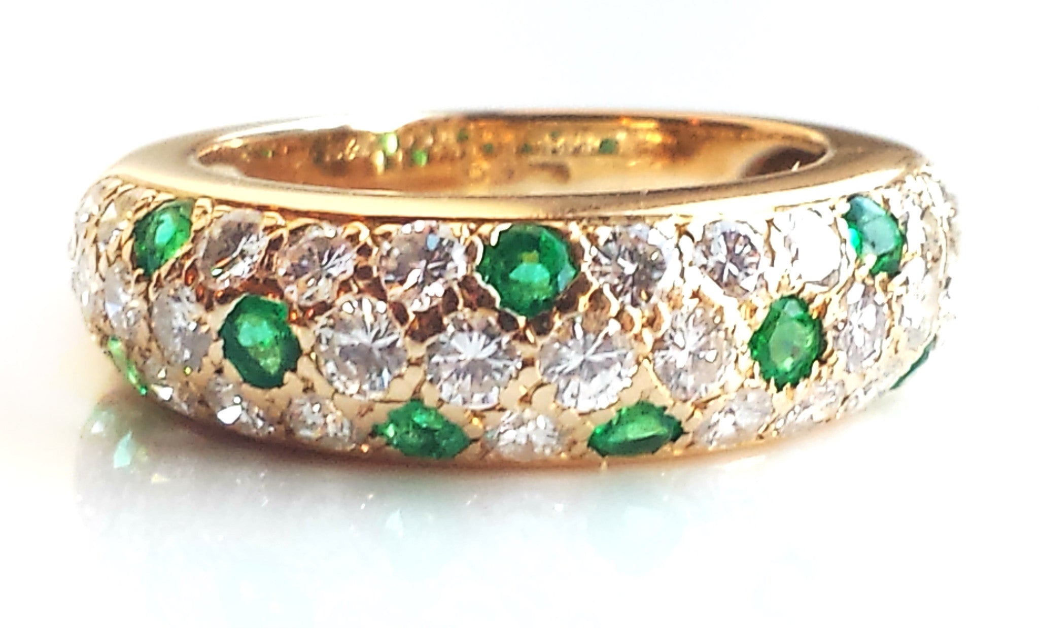 cartier emerald and diamond ring