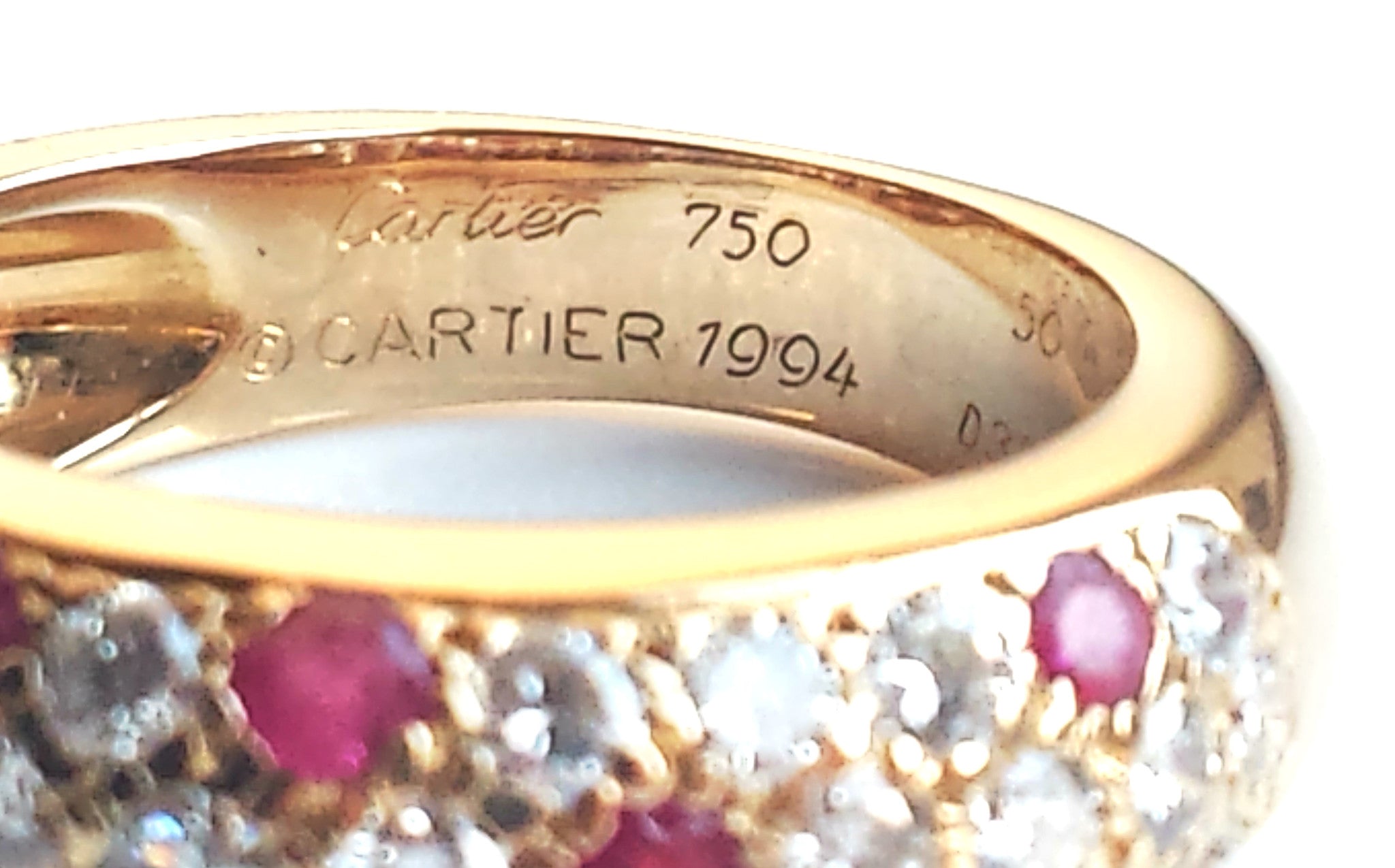 vintage cartier ruby ring