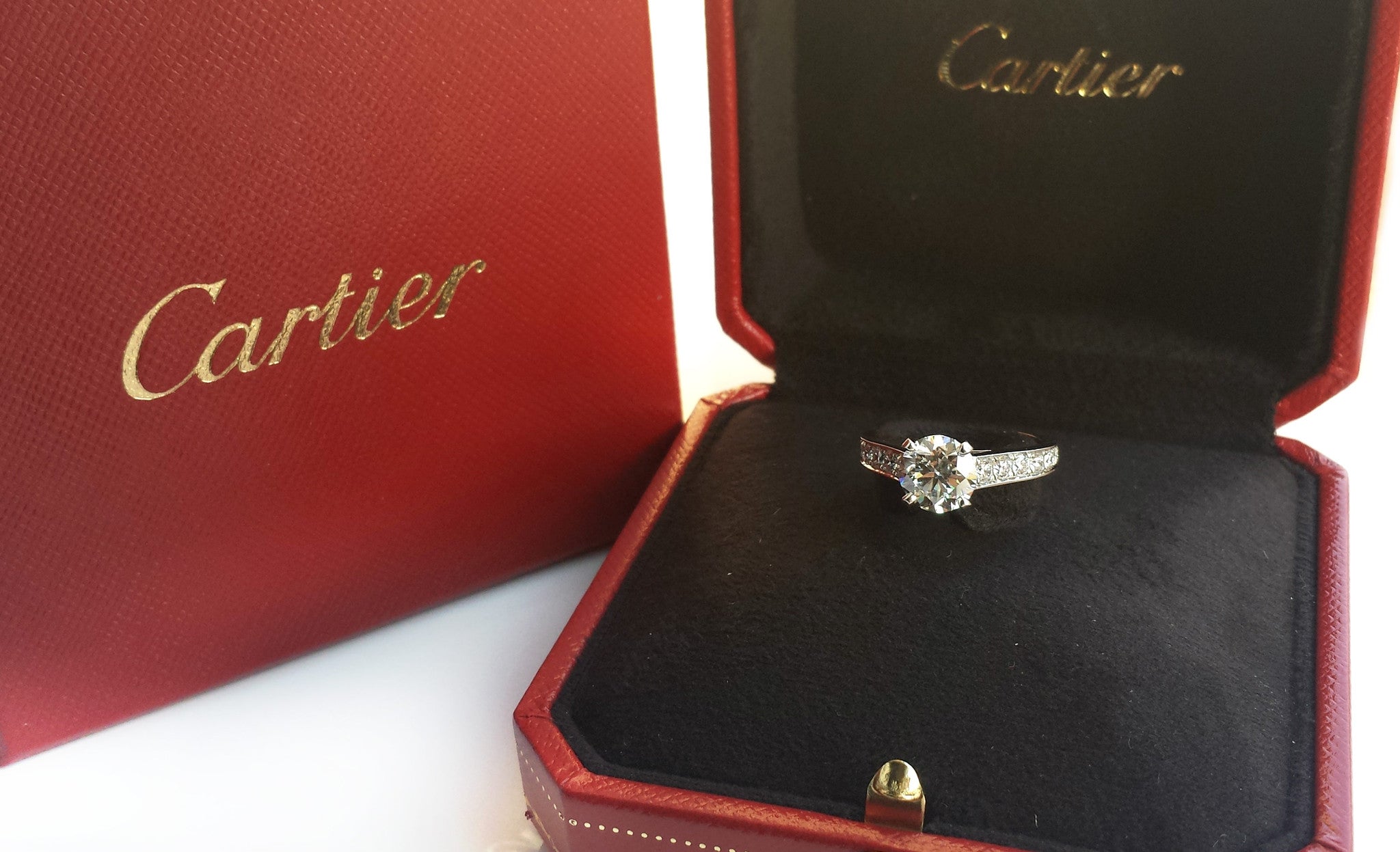 cartier engagement ring box