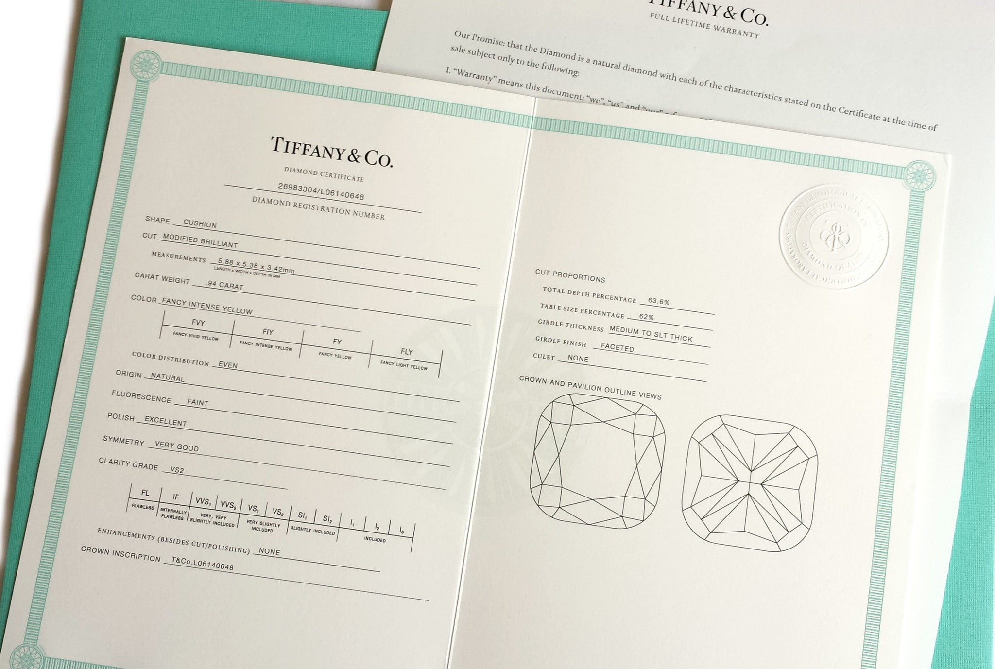 tiffany and co guarantee