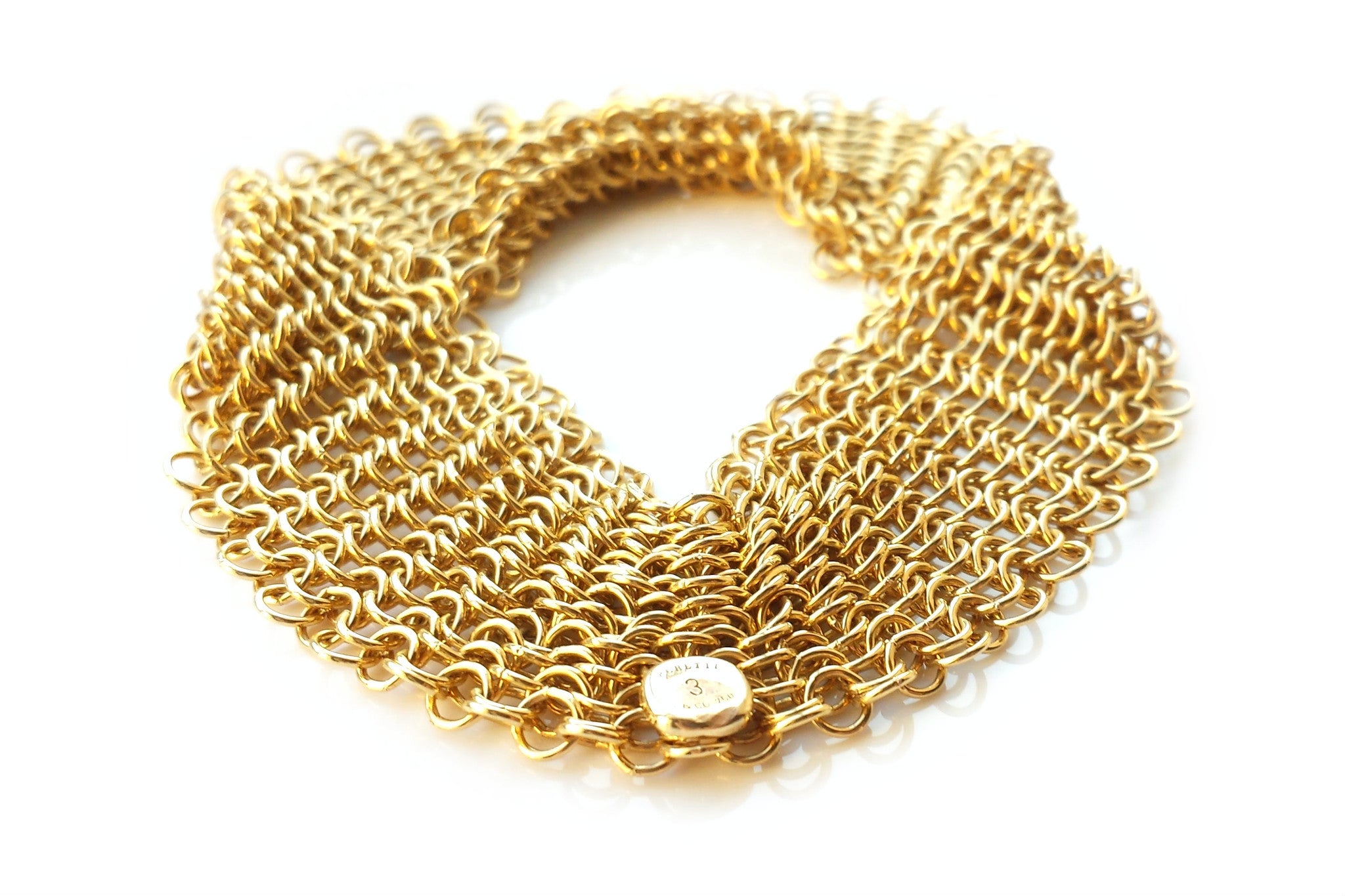 tiffany gold mesh bracelet