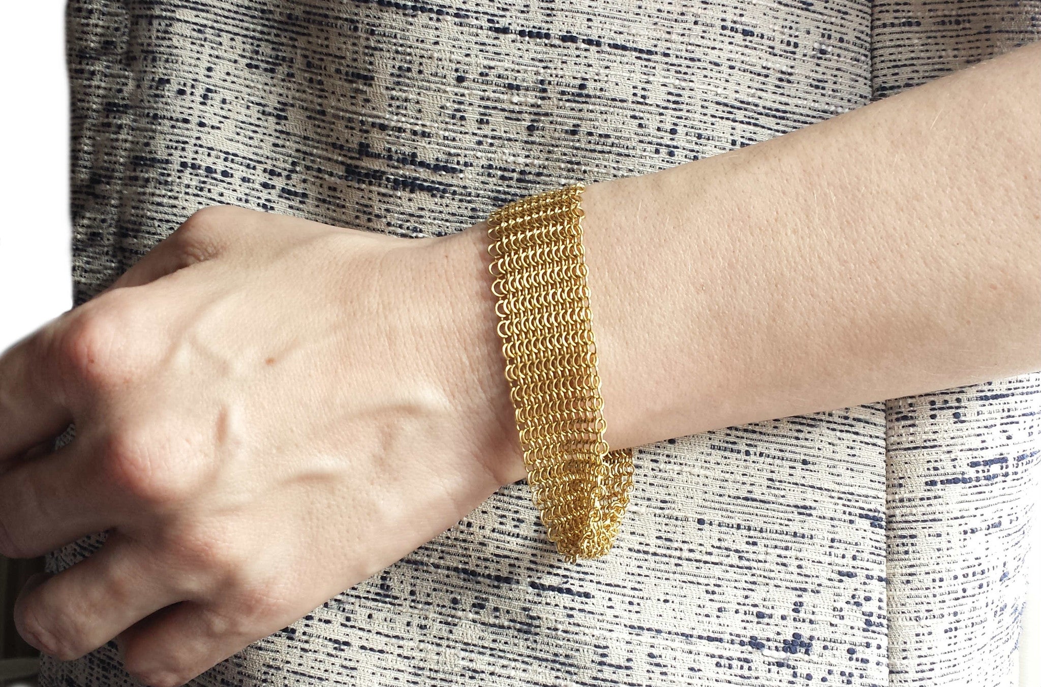 tiffany gold mesh bracelet