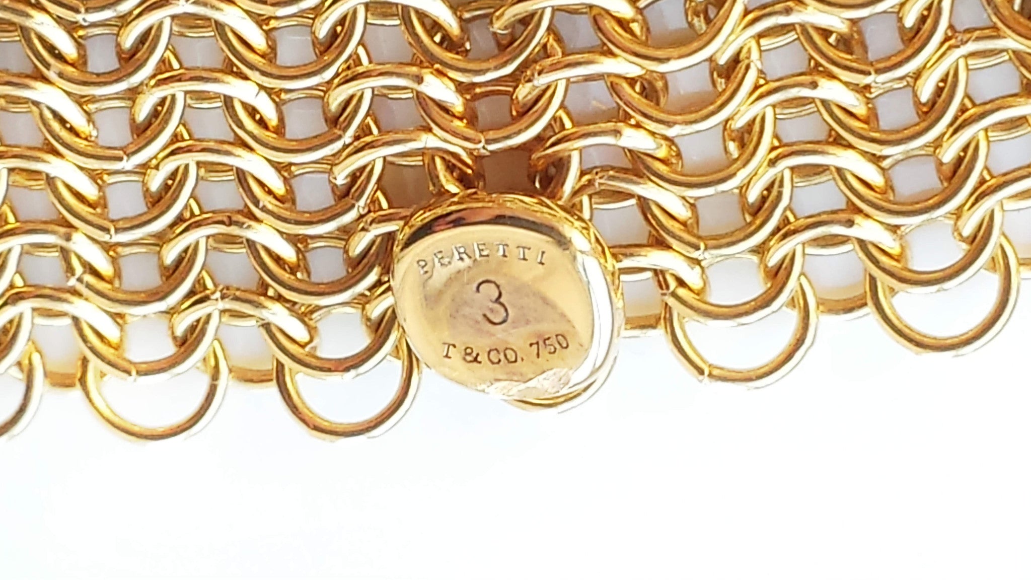 tiffany gold mesh bracelet
