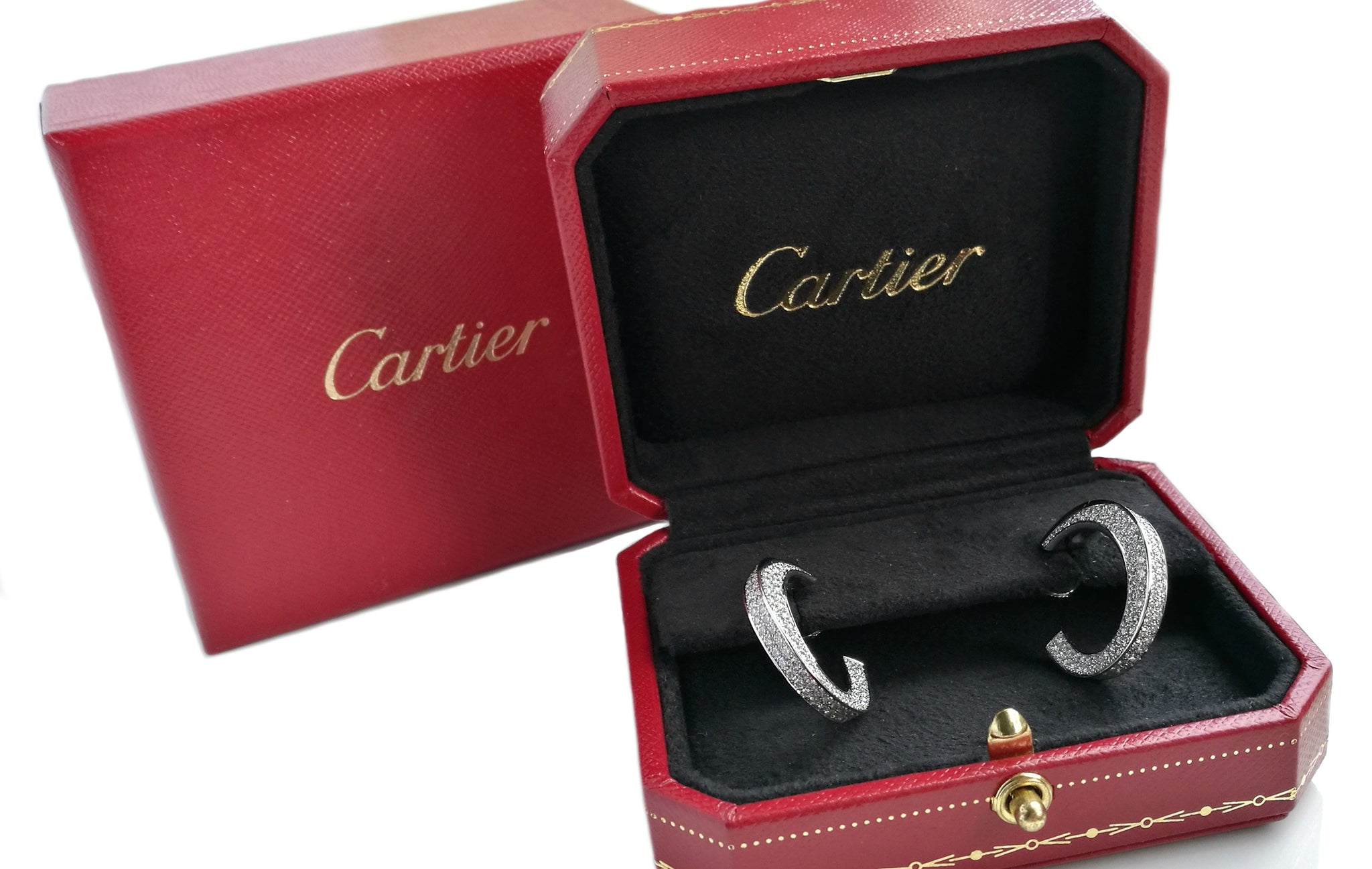 cartier earring box
