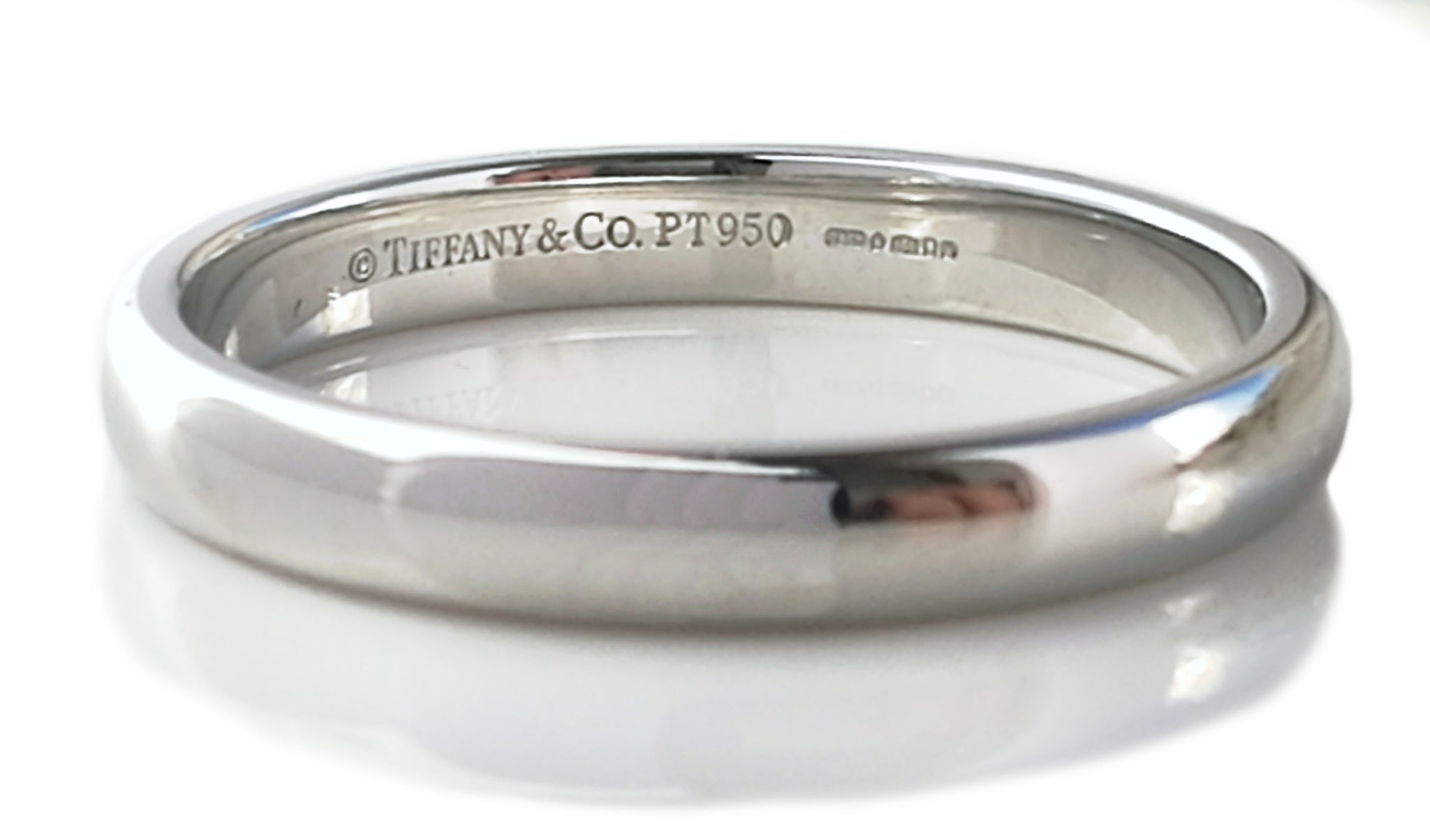 tiffany pt950 wedding band