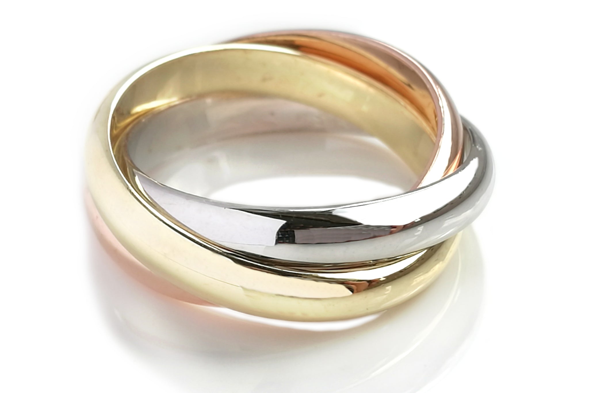 Co 14k 3 Colour Gold Trinity Ring 