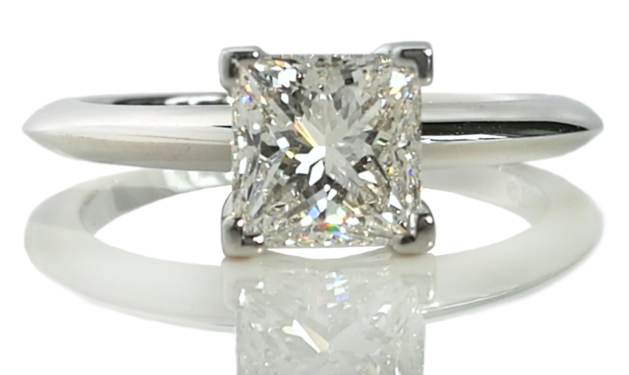  Tiffany  Co 1 01ct G VVS2 Princess  Cut  Diamond 
