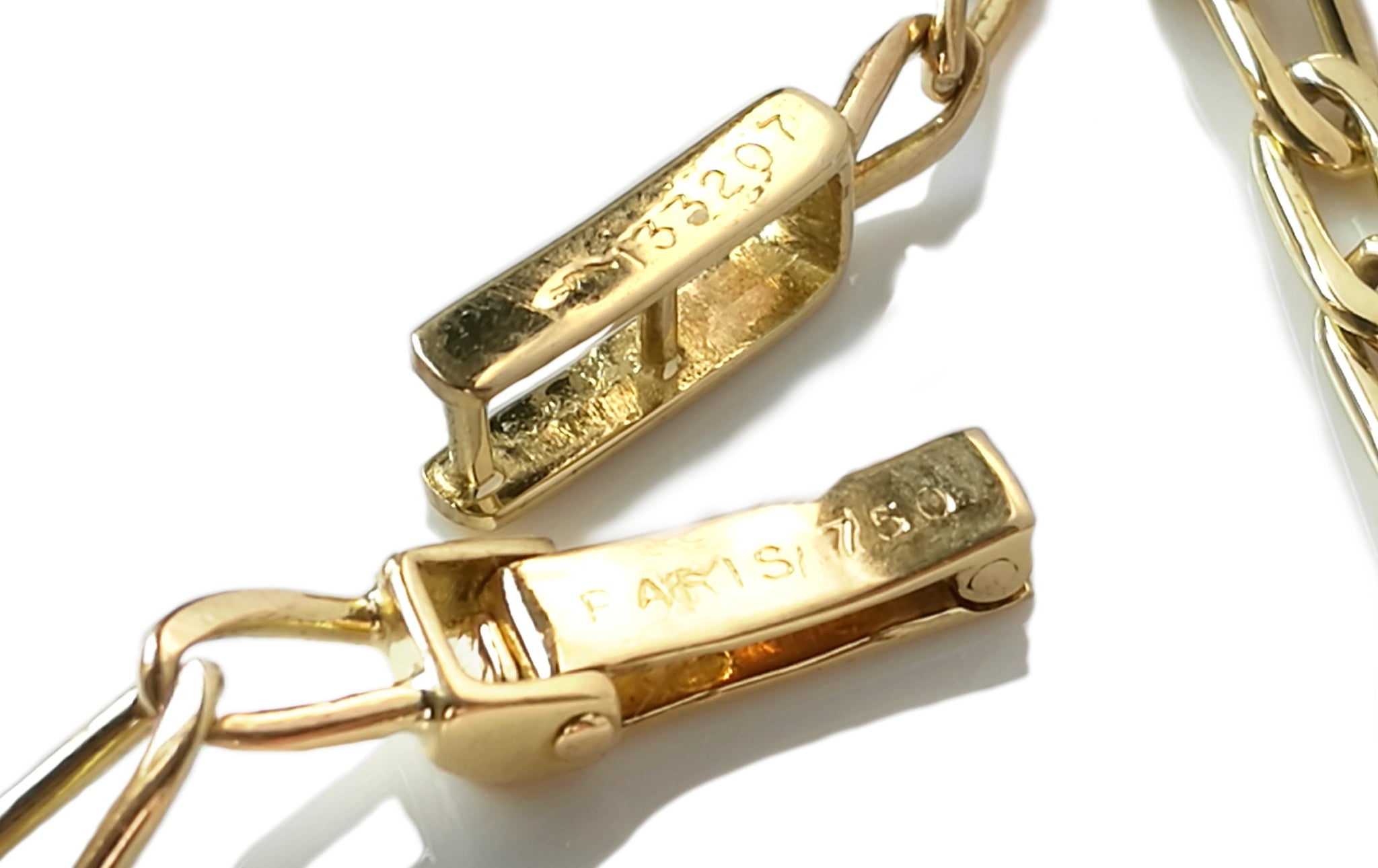 vintage cartier gold link bracelet