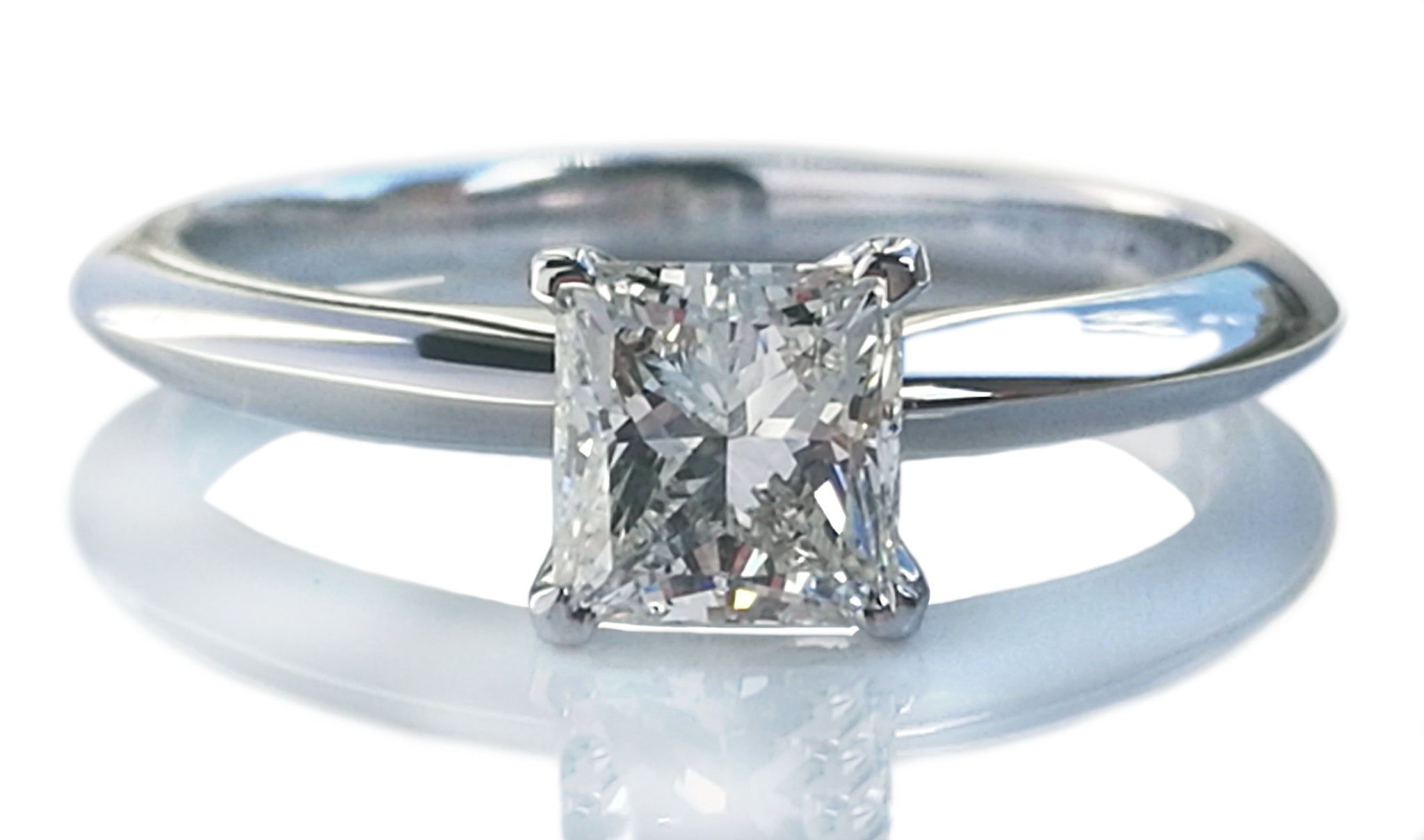  Tiffany  Princess  Cut  66ct I VS1 Diamond Engagement  Ring  