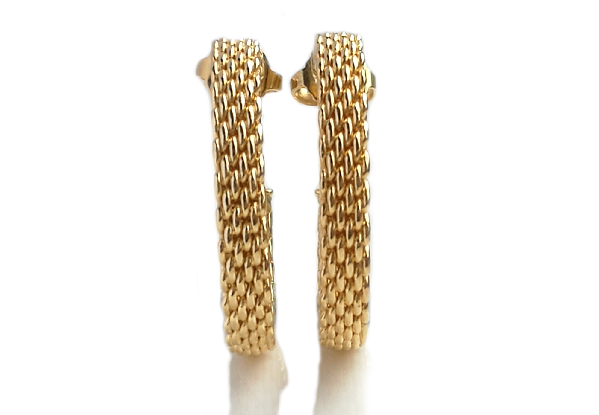 Tiffany & Co. Somerset 18k Yellow Gold Medium Earrings
