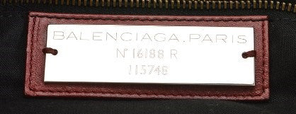 balenciaga city bag tag