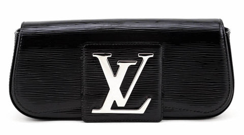 Louis Vuitton Black Electric Epi Sobe Clutch