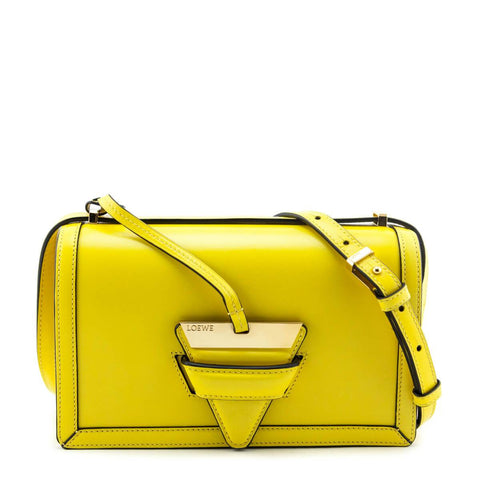 Loewe Bright Yellow Box Calfskin Medium Barcelona Bag