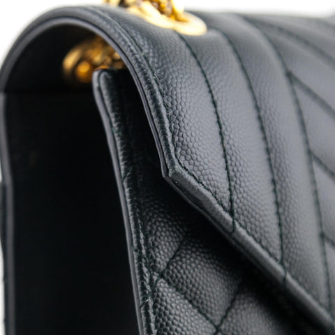 Clean quilting on an authentic Saint Laurent handbag