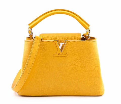 Louis Vuitton Golden Yellow Taurillon Leather Capucines BB