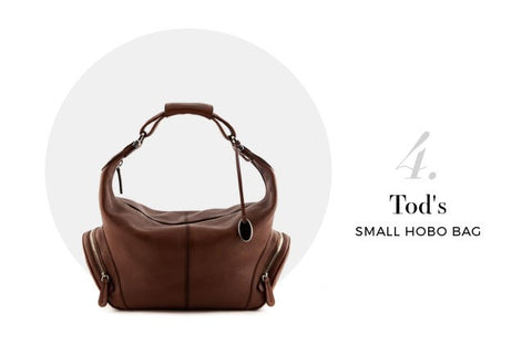Tod's Brown Pebbled Leather Small Hobo