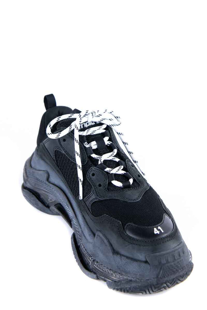 Balenciaga Black Triple S Sneakers 