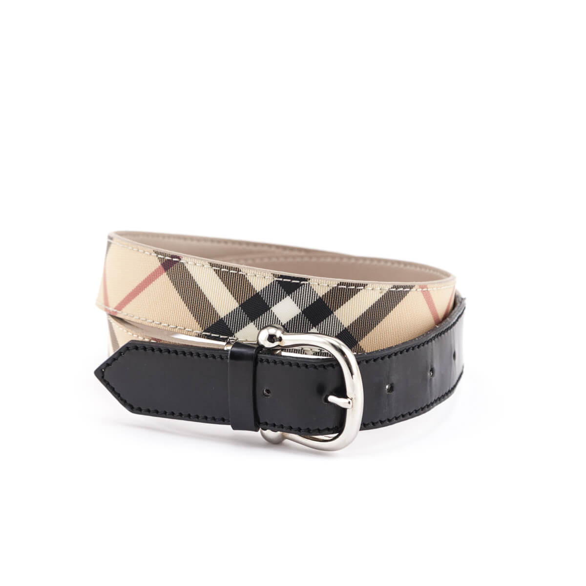 Burberry Beige Nova Check Belt - Shop Authentic Preowned Burberry