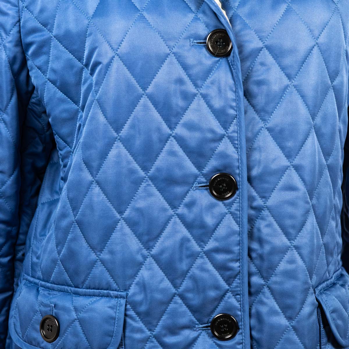 Burberry Brit Blue Quilted Jacket - Secondhand Burberry Jackets Canada