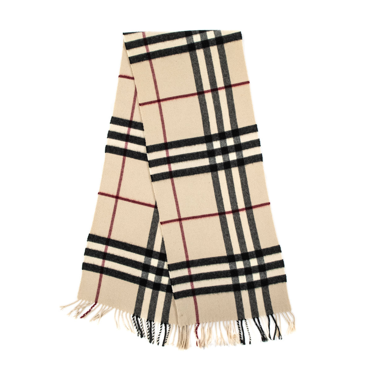 Burberry Check Cashmere Scarf - Shop Authentic Burberry Scarves