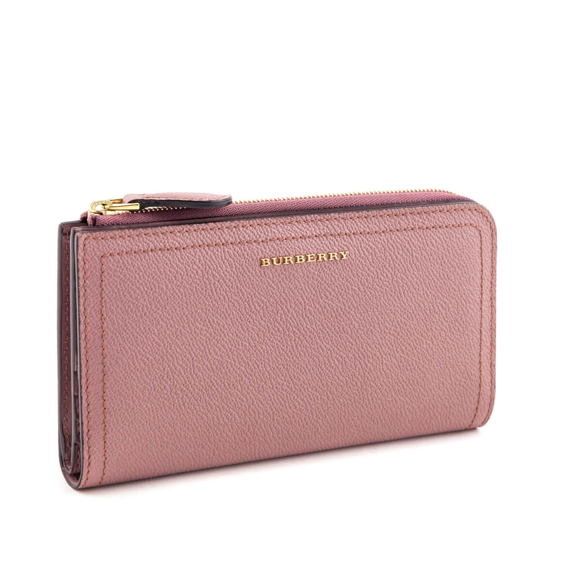 Burberry Dusty Pink Soft Grained Calfskin Alvington Wallet