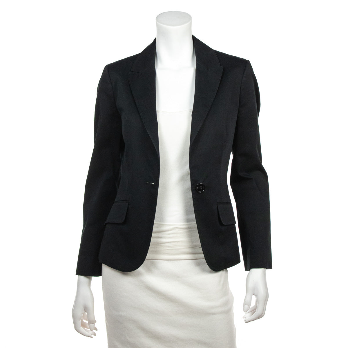 Burberry London Black Cotton Blazer - Burberry Consignment Canada